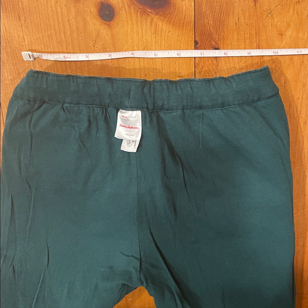 Hanna Andersson Corduroy Pants Forest Green Evergreen Tree Adjustable size 6/7 - Picture 7 of 7